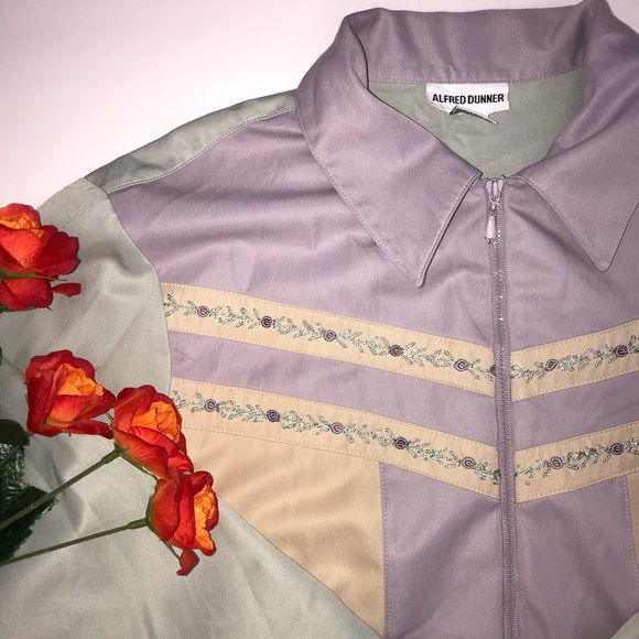 Vintage pastel floral granny core track jacket - Picture 6 of 9